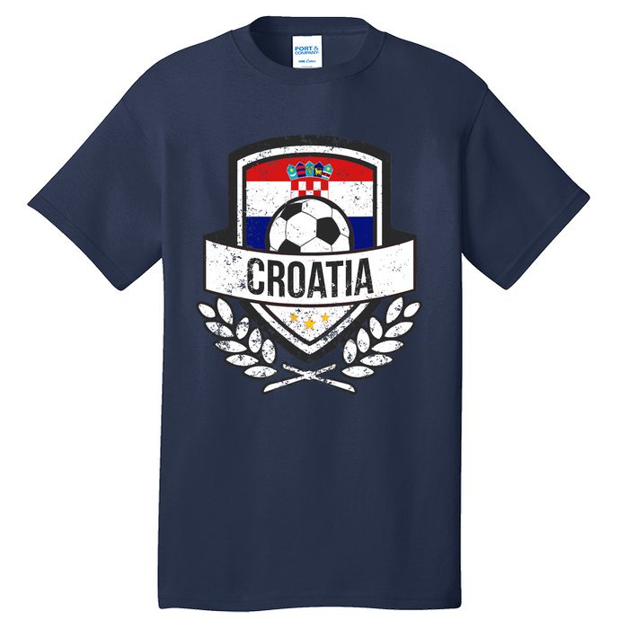 Croatian Flag Soccer Croatia Football 2018 Jersey Tall T-Shirt