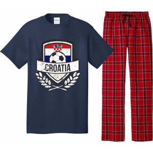 Croatian Flag Soccer Croatia Football 2018 Jersey Pajama Set