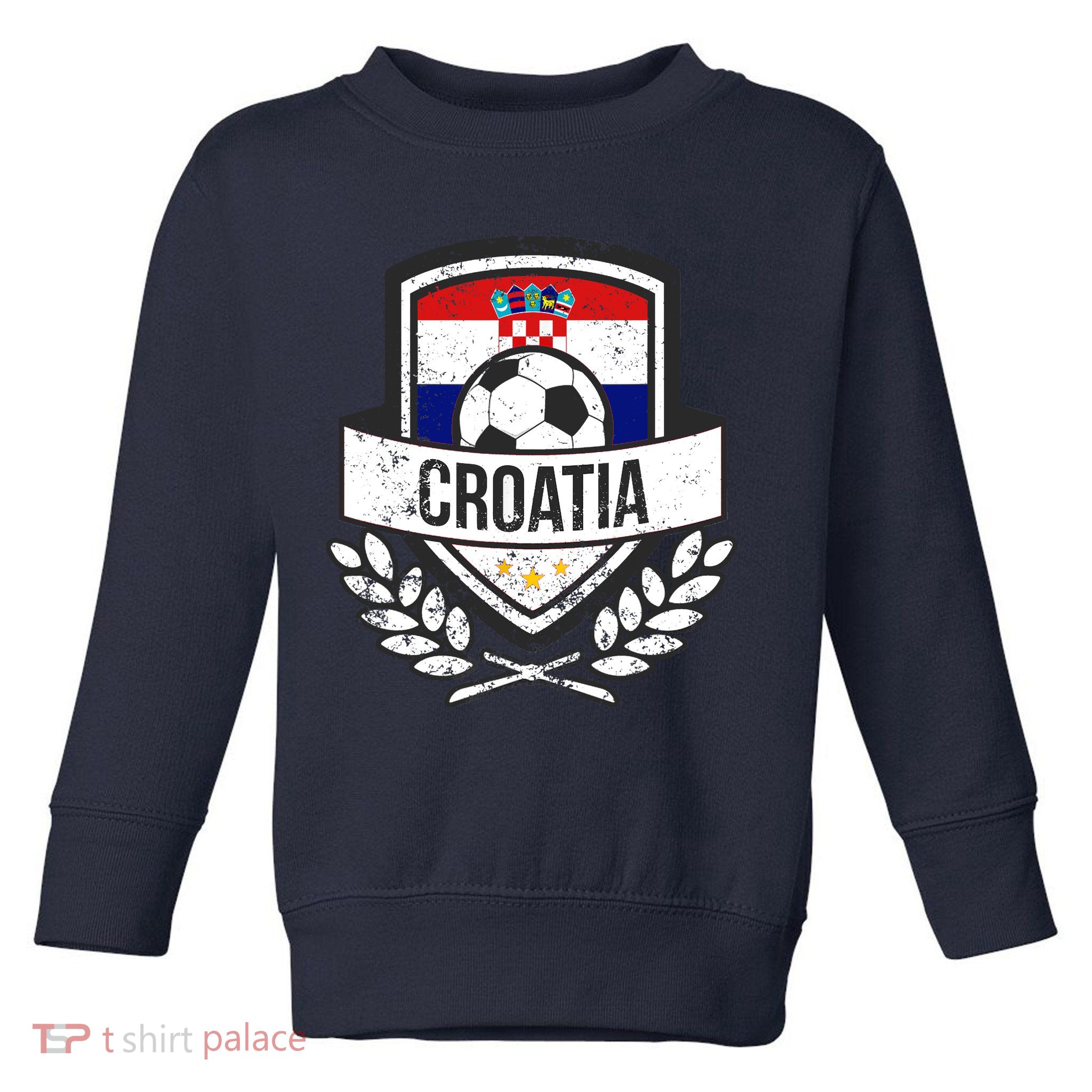 Croatian Flag Soccer Croatia Football 2018 Jersey Toddler Sweatshirt