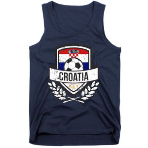 Croatian Flag Soccer Croatia Football 2018 Jersey Tank Top