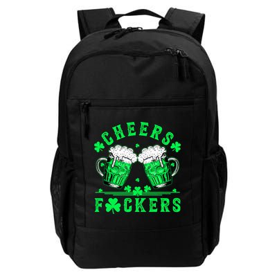 Cheers Fuckers St Patricks Day Funny Beer Drinking Mugs Backpack