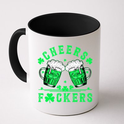 Cheers Fuckers St Patricks Day Funny Beer Drinking Mugs Mug