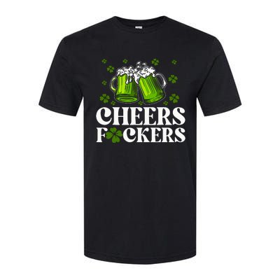 Cheers Fuckers St Patricks Day Funny Beer Drinking Mugs Softstyle® CVC T-Shirt