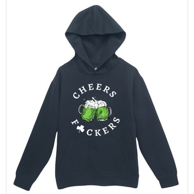 Cheers Fuckers St Patricks Day Funny Beer Drinking Mugs Urban Pullover Hoodie