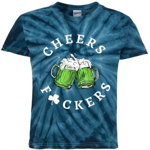 Cheers Fuckers St Patricks Day Funny Beer Drinking Mugs Kids Tie-Dye T-Shirt