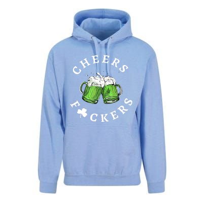 Cheers Fuckers St Patricks Day Funny Beer Drinking Mugs Unisex Surf Hoodie