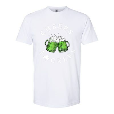 Cheers Fuckers St Patricks Day Funny Beer Drinking Mugs Softstyle® CVC T-Shirt