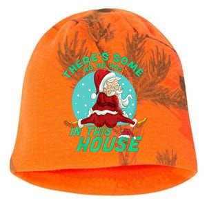 Christmas Funny Santa ThereS Some Ho Ho HoS In This House Cool Gift Kati - Camo Knit Beanie