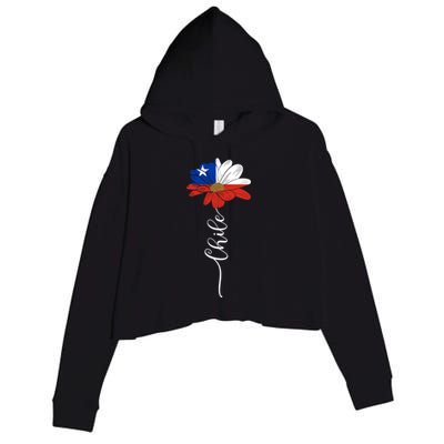 Chile Flag Sunflower Vintage Chileans Lover Taiwan Gift Crop Fleece Hoodie