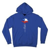 Chile Flag Sunflower Vintage Chileans Lover Taiwan Gift Tall Hoodie