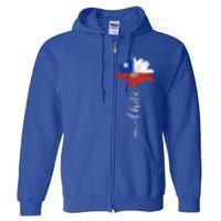 Chile Flag Sunflower Vintage Chileans Lover Taiwan Gift Full Zip Hoodie