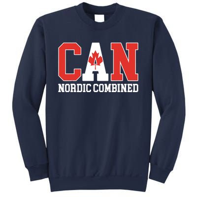 Canada Flag Skier Canadian CAN Nordic Combined Sweatshirt