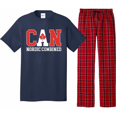 Canada Flag Skier Canadian CAN Nordic Combined Pajama Set