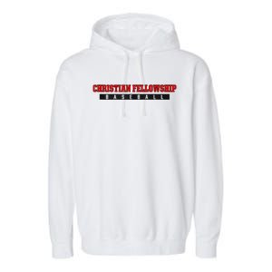 Christian Fellowship School Baseball Garment-Dyed Fleece Hoodie