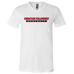 Christian Fellowship School Baseball V-Neck T-Shirt