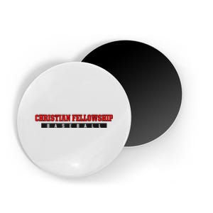 Christian Fellowship School Baseball Magnet