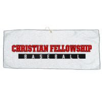 Christian Fellowship School Baseball Large Microfiber Waffle Golf Towel