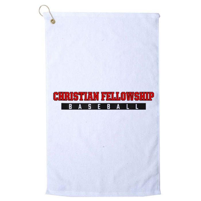 Christian Fellowship School Baseball Platinum Collection Golf Towel