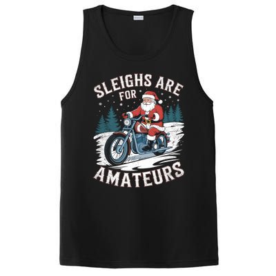 Christmas Funny Santa Claus Humor Xmas Holiday Xmas Motorcycle PosiCharge Competitor Tank