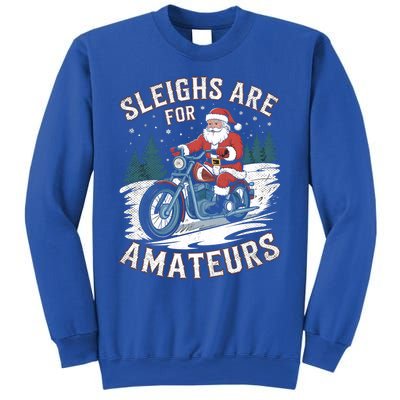 Christmas Funny Santa Claus Humor Xmas Holiday Xmas Motorcycle Sweatshirt