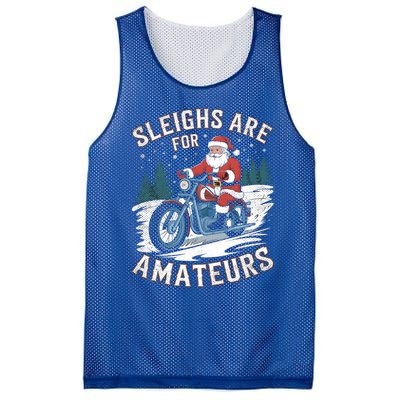 Christmas Funny Santa Claus Humor Xmas Holiday Xmas Motorcycle Mesh Reversible Basketball Jersey Tank