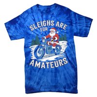 Christmas Funny Santa Claus Humor Xmas Holiday Xmas Motorcycle Tie-Dye T-Shirt