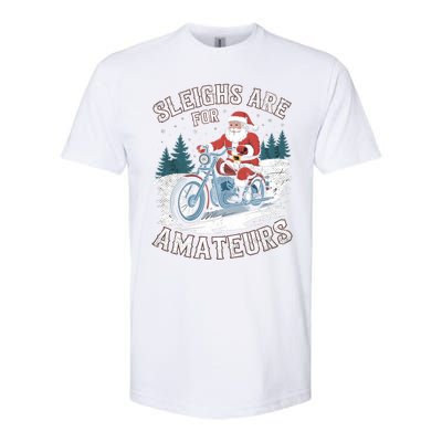 Christmas Funny Santa Claus Humor Xmas Holiday Xmas Motorcycle Softstyle CVC T-Shirt