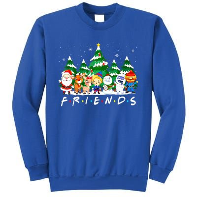 Christmas Friends Santa Rudolph Snowman Xmas Family Pajamas Sweatshirt