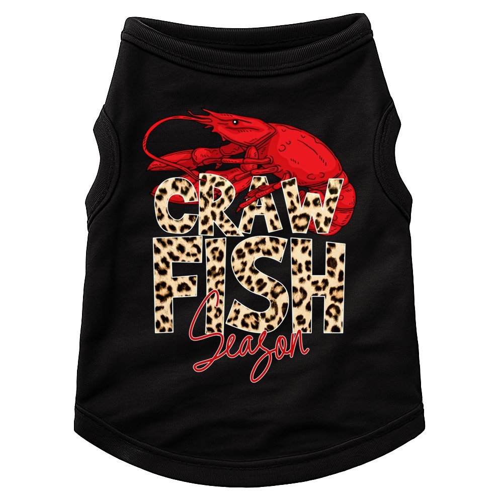 Craw Fish Season Lobster Lover Funny Doggie Tank