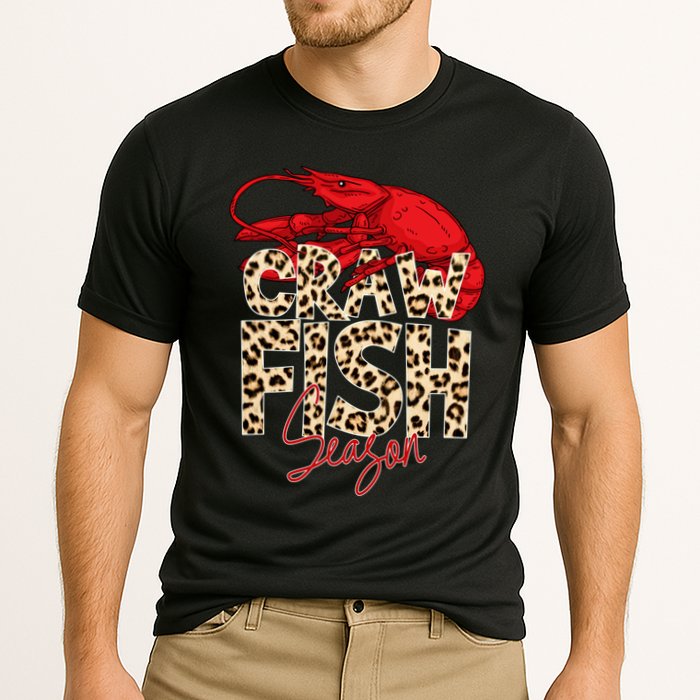 Craw Fish Season Lobster Lover Funny Cooling Performance Crew T-Shirt