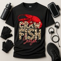 Craw Fish Season Lobster Lover Funny Cooling Performance Crew T-Shirt