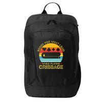 Cribbage Funny Sorry For What I Said While Playing City Backpack