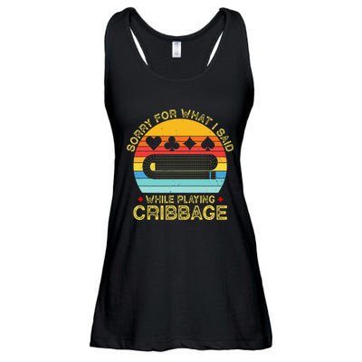 Cribbage Funny Sorry For What I Said While Playing Ladies Essential Flowy Tank