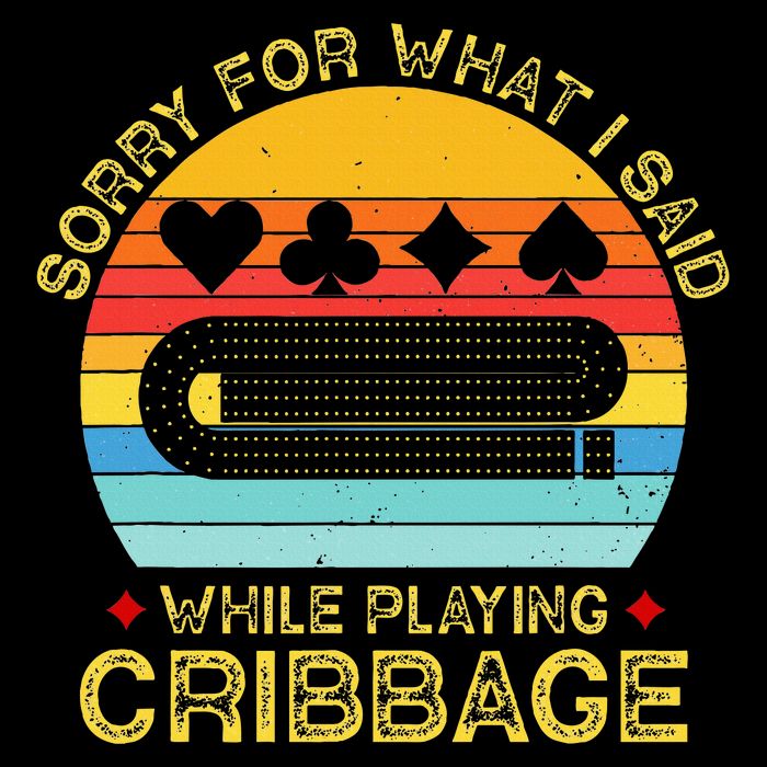Cribbage Funny Sorry For What I Said While Playing Flat Bill Trucker Hat