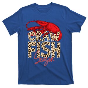 Craw Fish Season Leopard Funny Crawfish Boil Lobster Cajun Gift T-Shirt