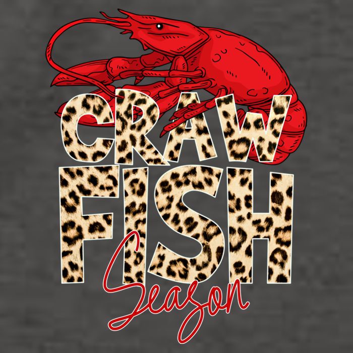 Craw Fish Season Leopard Funny Crawfish Boil Lobster Cajun Gift Vector Backpack