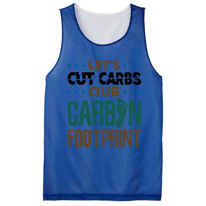 Carbon Footprint Save Our Planet Global Warming Environt Great Gift Mesh Reversible Basketball Jersey Tank