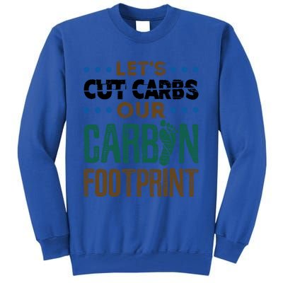 Carbon Footprint Save Our Planet Global Warming Environt Great Gift Tall Sweatshirt