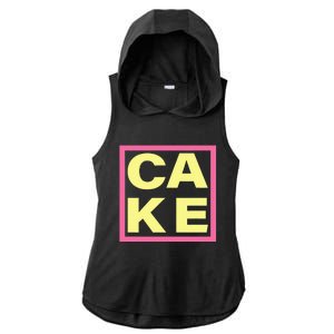 Cake Funny Sweet Baking Frosting Ladies PosiCharge Tri-Blend Wicking Draft Hoodie Tank