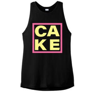 Cake Funny Sweet Baking Frosting Ladies PosiCharge Tri-Blend Wicking Tank