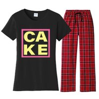 Cake Funny Sweet Baking Frosting Women's Flannel Pajama Set