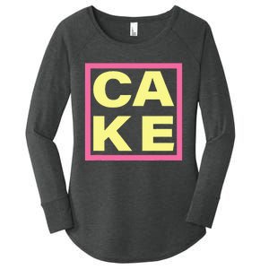 Cake Funny Sweet Baking Frosting Women's Perfect Tri Tunic Long Sleeve Shirt