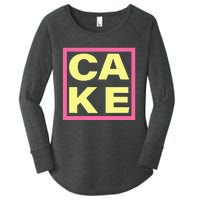 Cake Funny Sweet Baking Frosting Women's Perfect Tri Tunic Long Sleeve Shirt