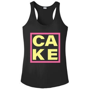 Cake Funny Sweet Baking Frosting Ladies PosiCharge Competitor Racerback Tank