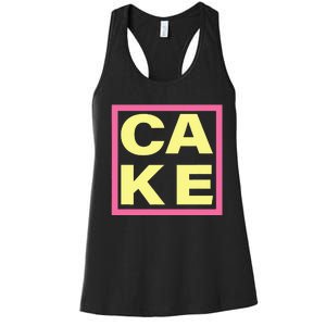 Cake Funny Sweet Baking Frosting Women's Racerback Tank