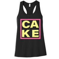 Cake Funny Sweet Baking Frosting Women's Racerback Tank