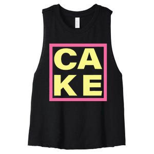 Cake Funny Sweet Baking Frosting Women's Racerback Cropped Tank