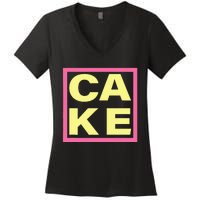 Cake Funny Sweet Baking Frosting Women's V-Neck T-Shirt