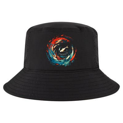 Chosen Fish Swim Against The Current Bible Verse Christian Cool Comfort Performance Bucket Hat
