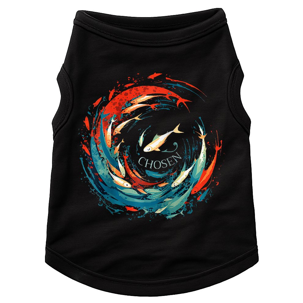 Chosen Fish Swim Against The Current Bible Verse Christian Doggie Tank